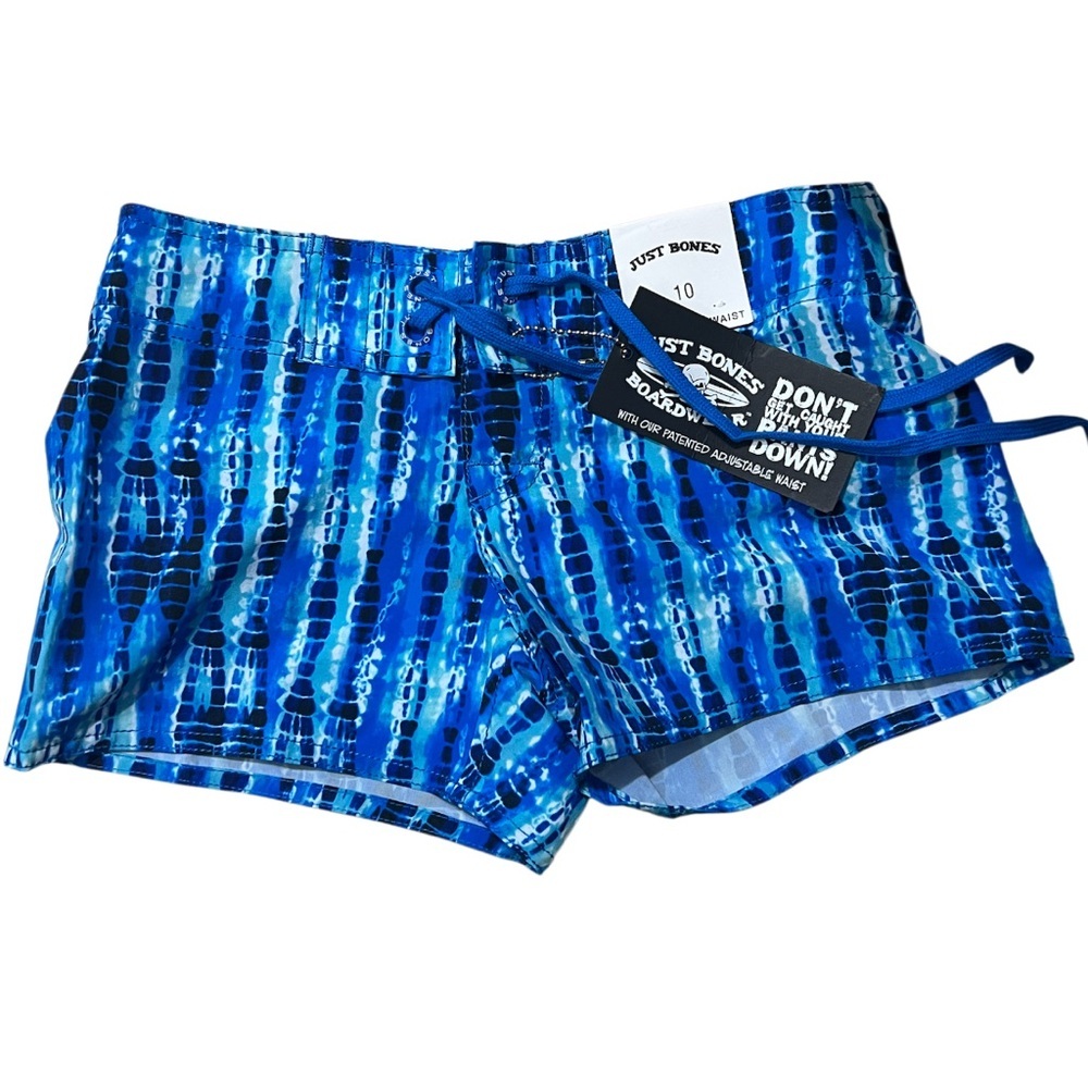 Just Bones Blue Swim Shorts